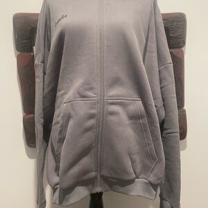 Comfrt Gray Zip-Up Hoodie